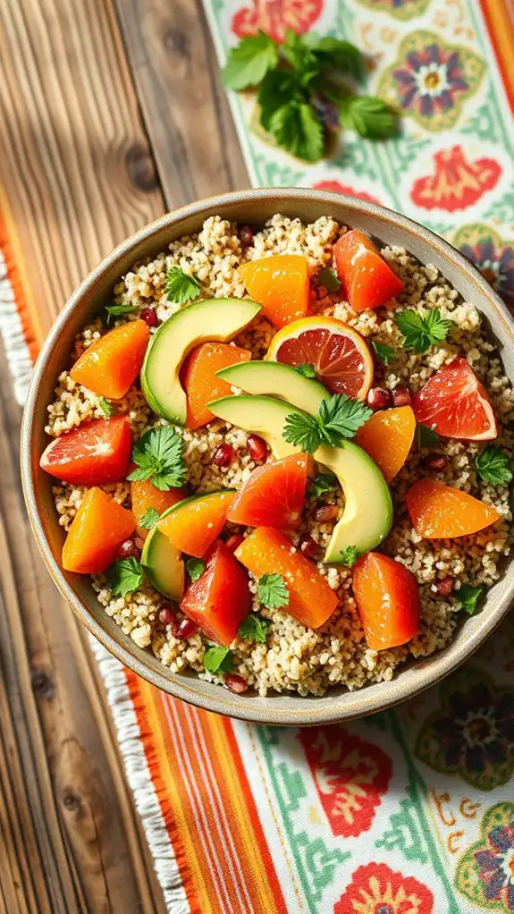 refreshing quinoa citrus salad