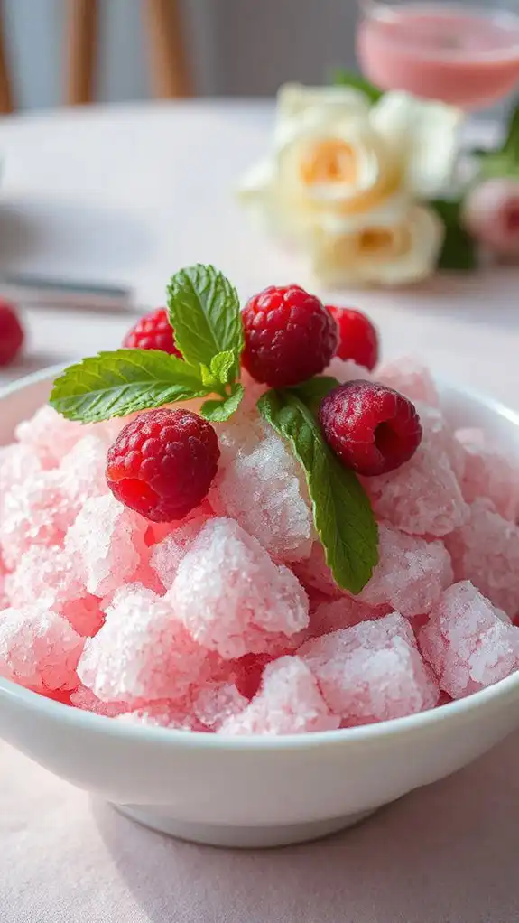 refreshing raspberry dessert treat