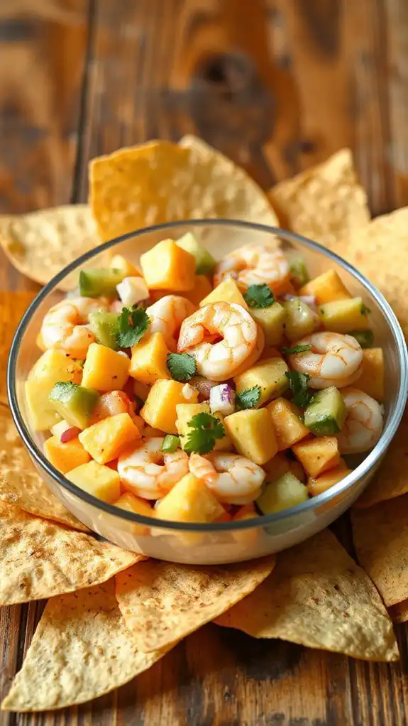 refreshing seafood fruit dish