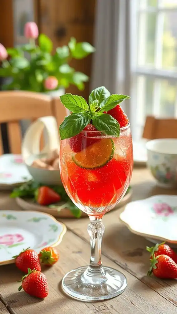 refreshing strawberry basil drink refreshing strawberry basil drink