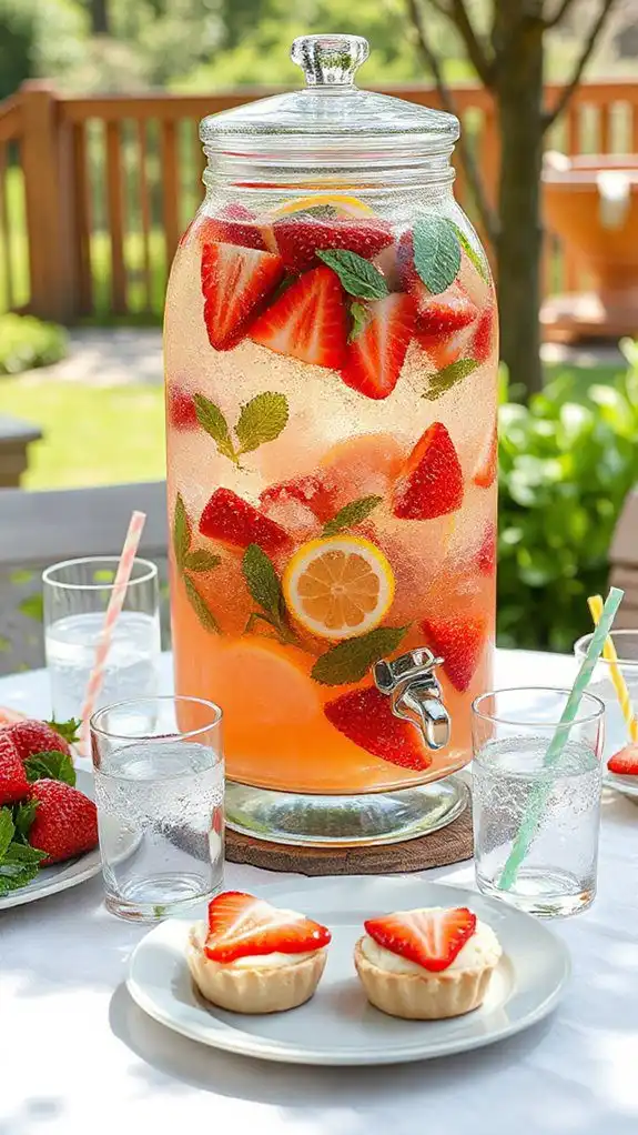 refreshing strawberry mint drink refreshing strawberry mint drink