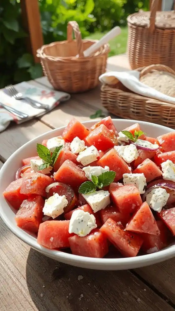 refreshing watermelon feta salad refreshing watermelon feta salad