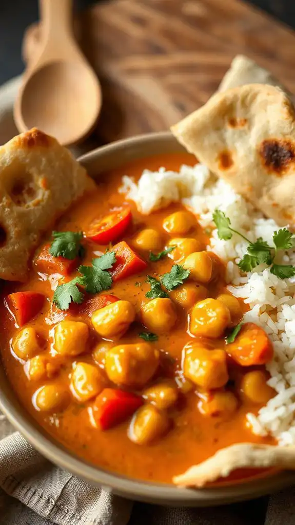 rich chickpea tomato curry