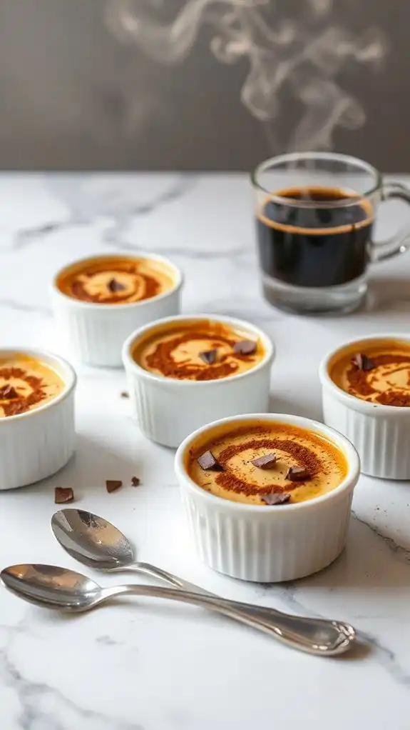 rich espresso custard dessert