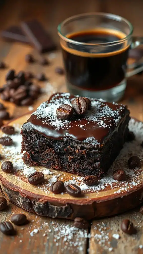 rich espresso infused brownies