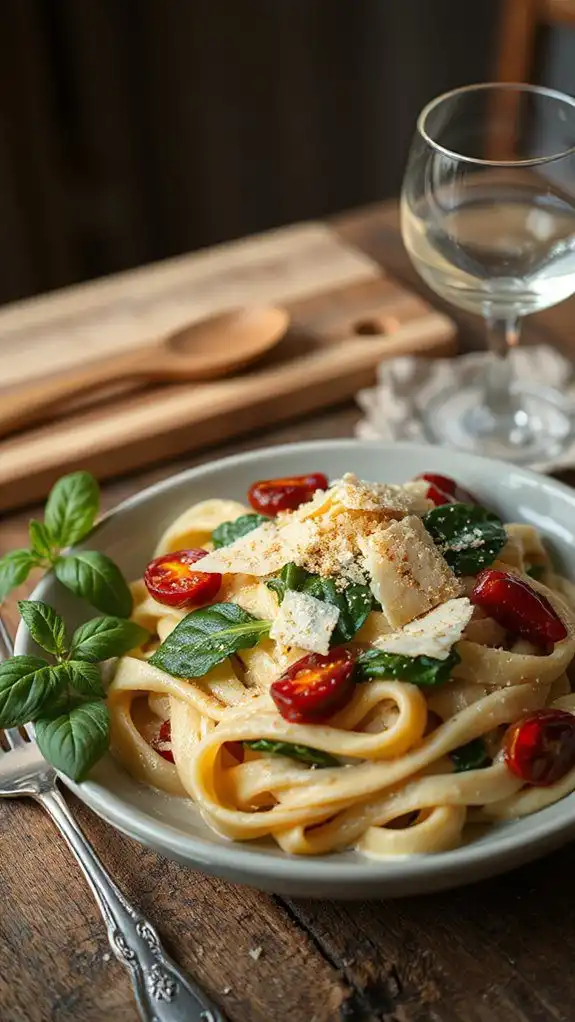 rich flavorful tuscan pasta