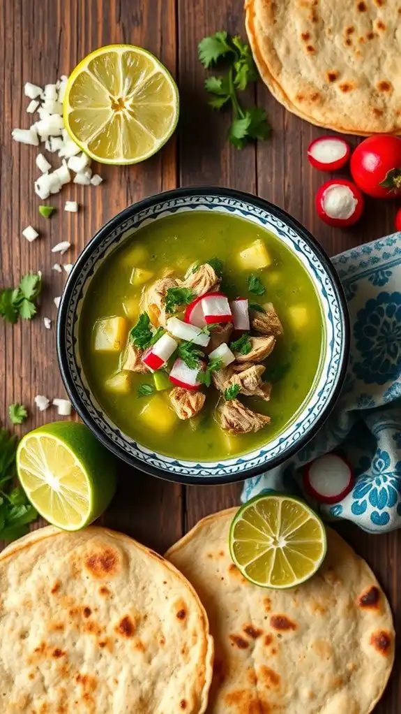 rich green pozole recipe