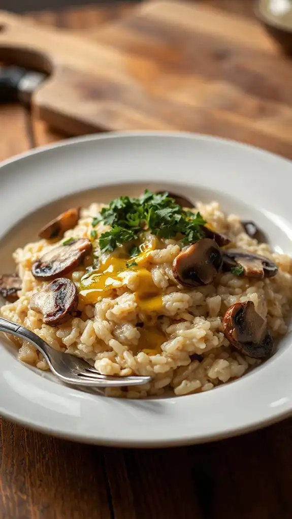 risotto flavored with truffle