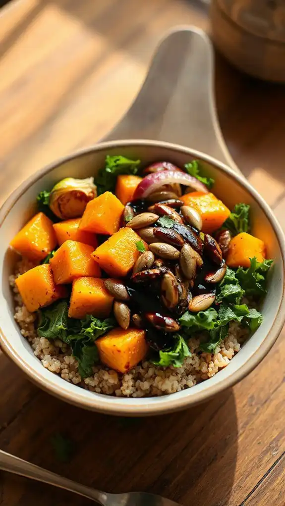 roasted fall vegetable bowl