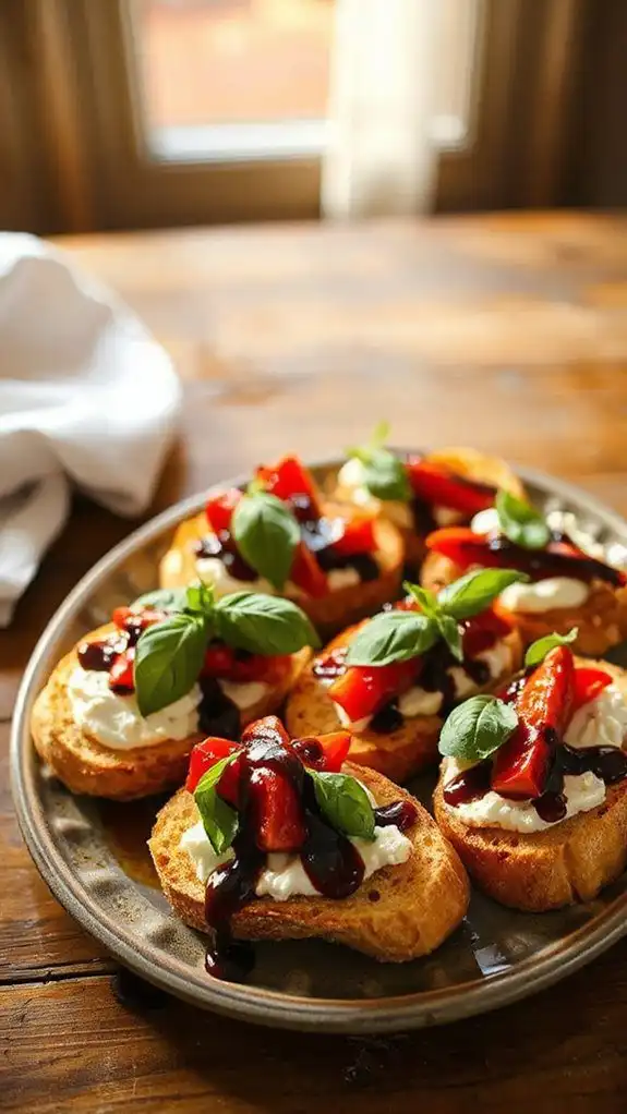roasted peppers with goat cheese roasted peppers with goat cheese