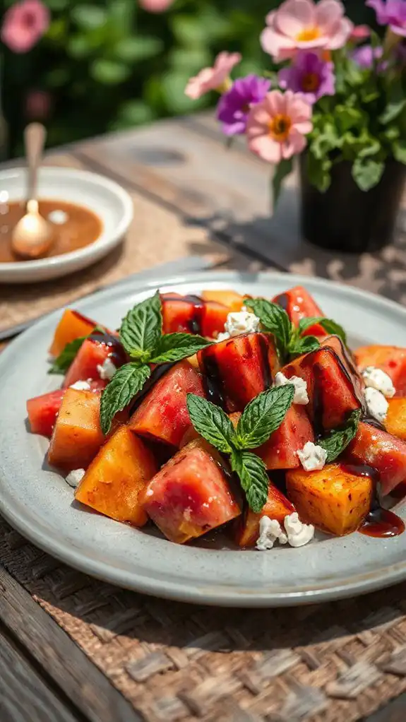 roasted salad with sweetness