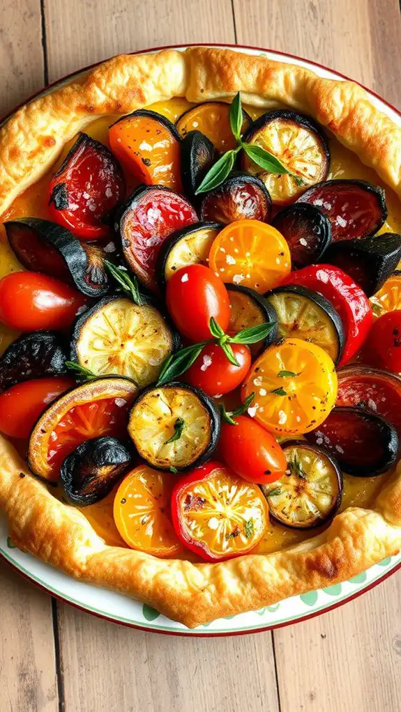 roasted vegetable pastry dish roasted vegetable pastry dish