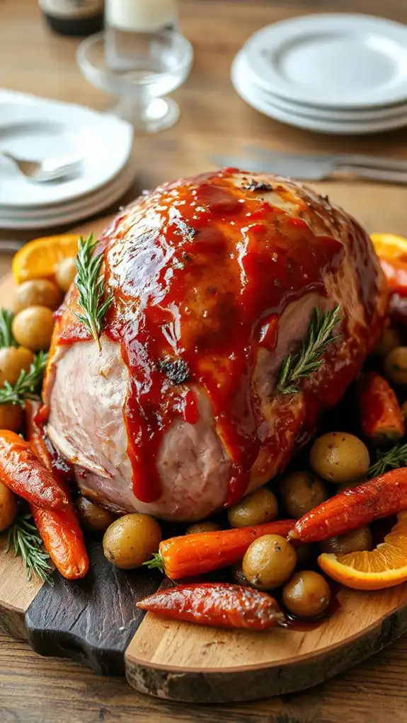 root beer glazed ham