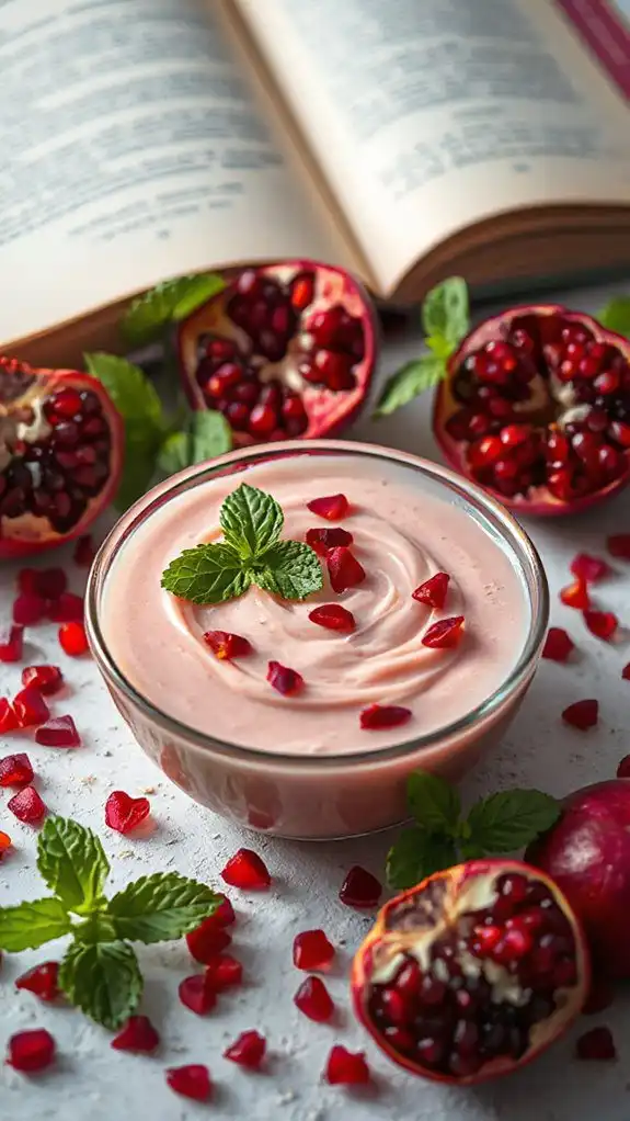 rosewater flavored creamy dessert
