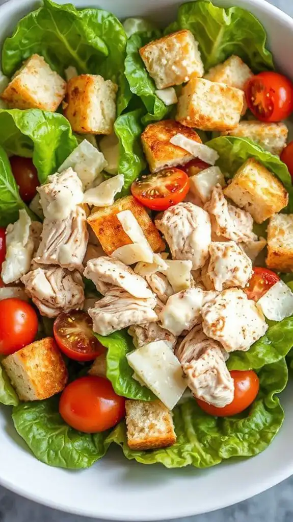 rotisserie chicken caesar salad
