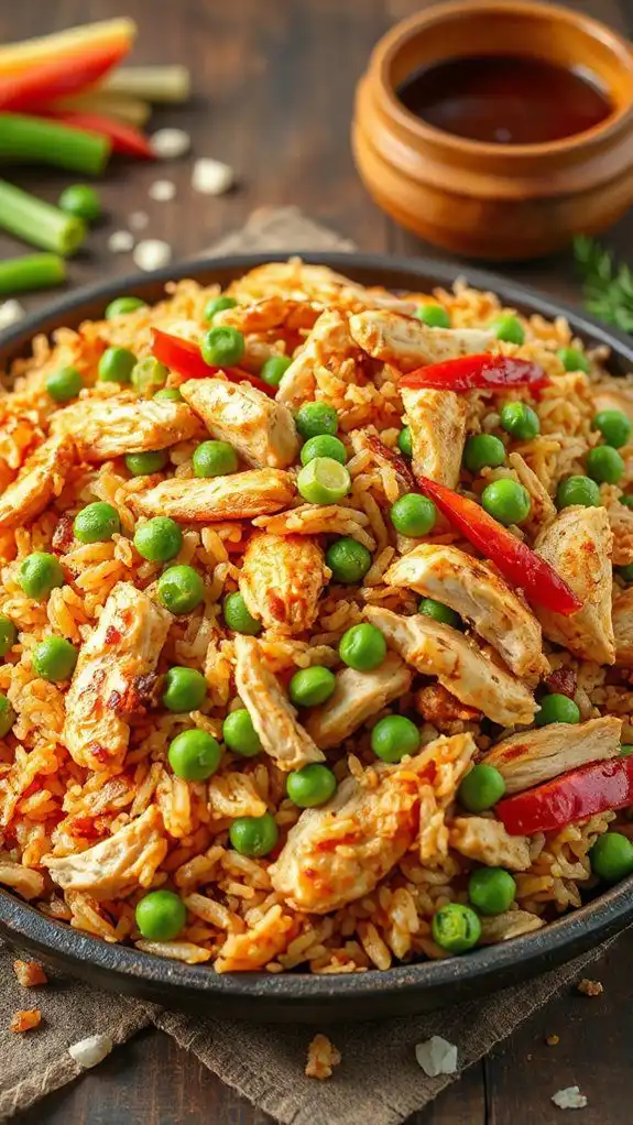 rotisserie chicken rice dish