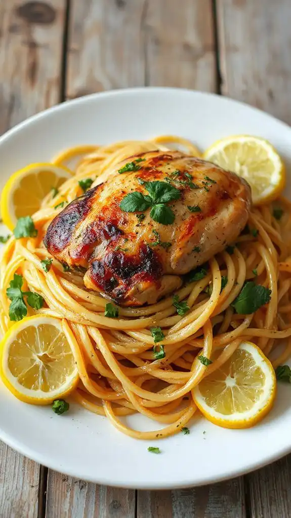 rotisserie chicken spaghetti dish