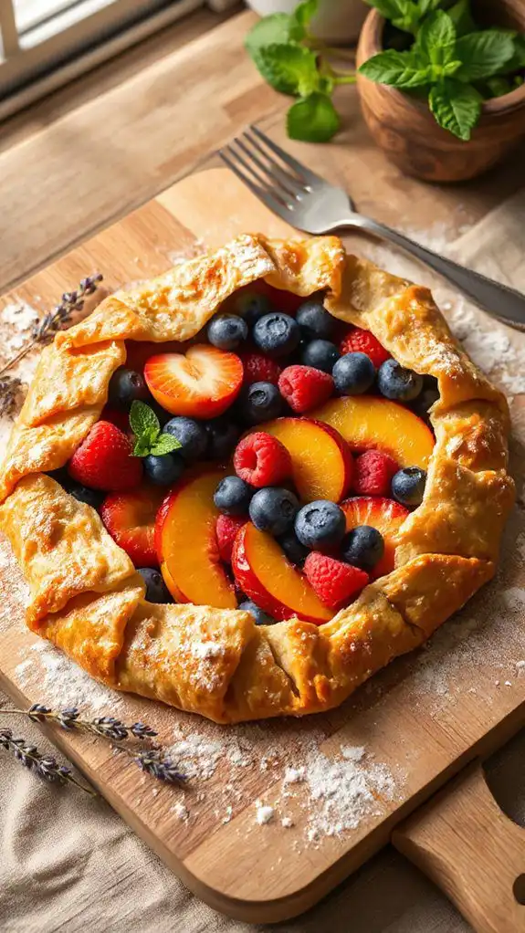 rustic fruit pastry dessert