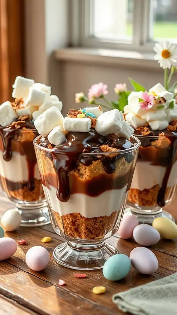 s mores dessert in cups