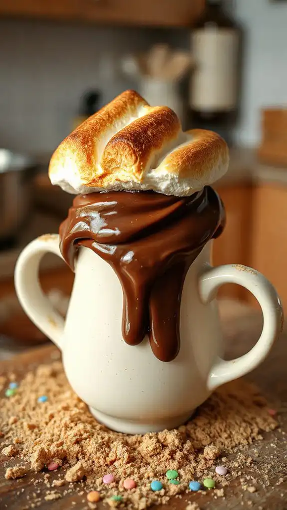 s mores dessert in mug s mores dessert in mug
