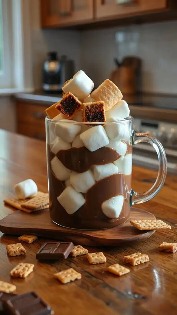 s mores dessert in mug s mores dessert in mug