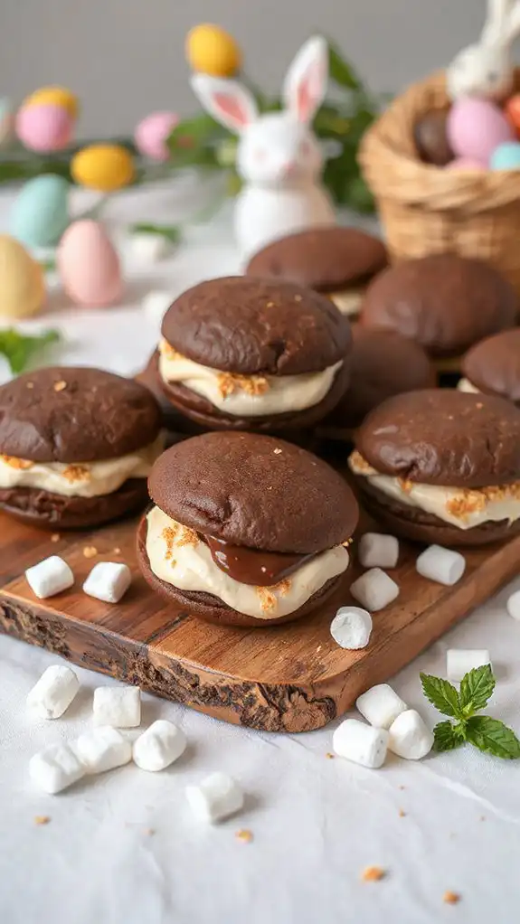 s mores filled chocolate desserts