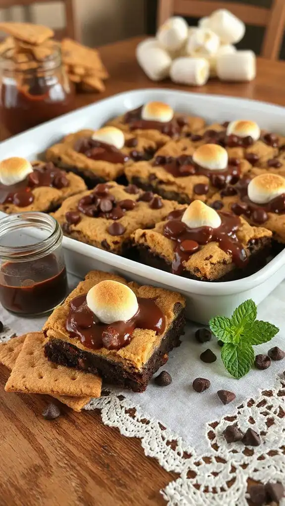 s mores flavored brownie cookies