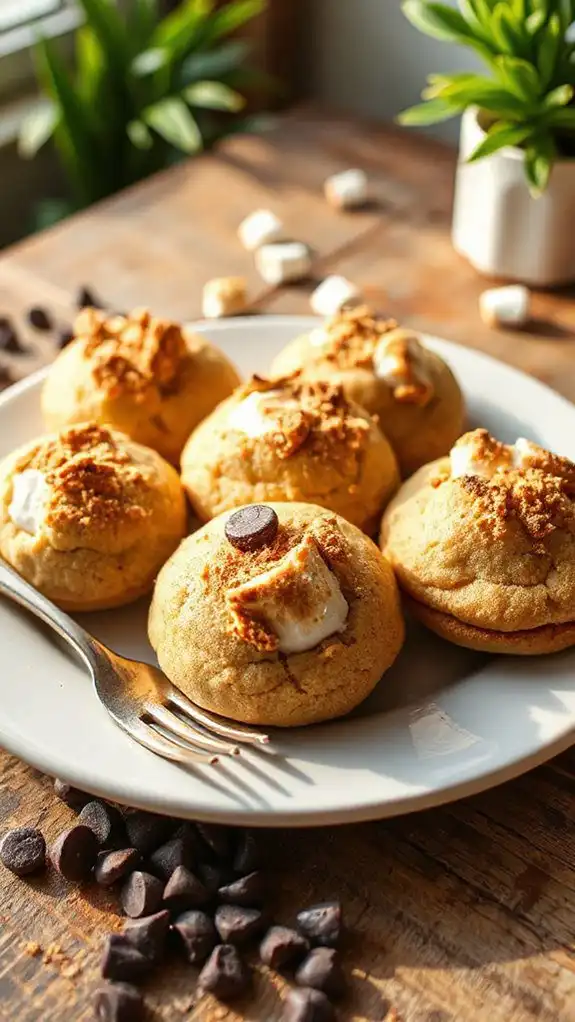 s mores flavored pudding cookies