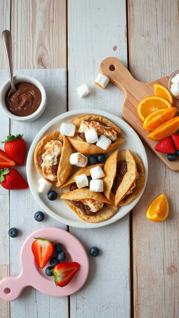 s mores inspired breakfast tacos s mores inspired breakfast tacos