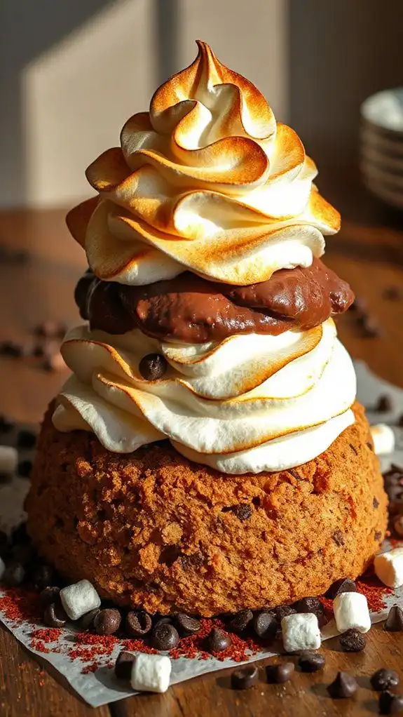 s mores inspired frozen dessert