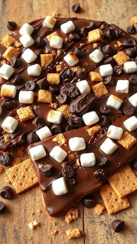s mores microwave chocolate treat