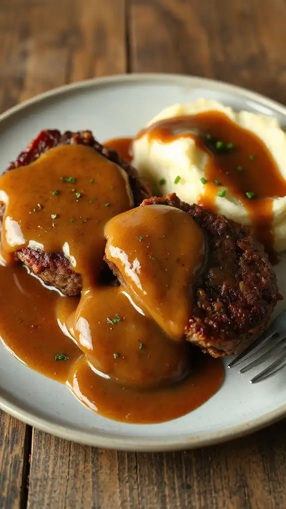 salisbury steak homemade gravy