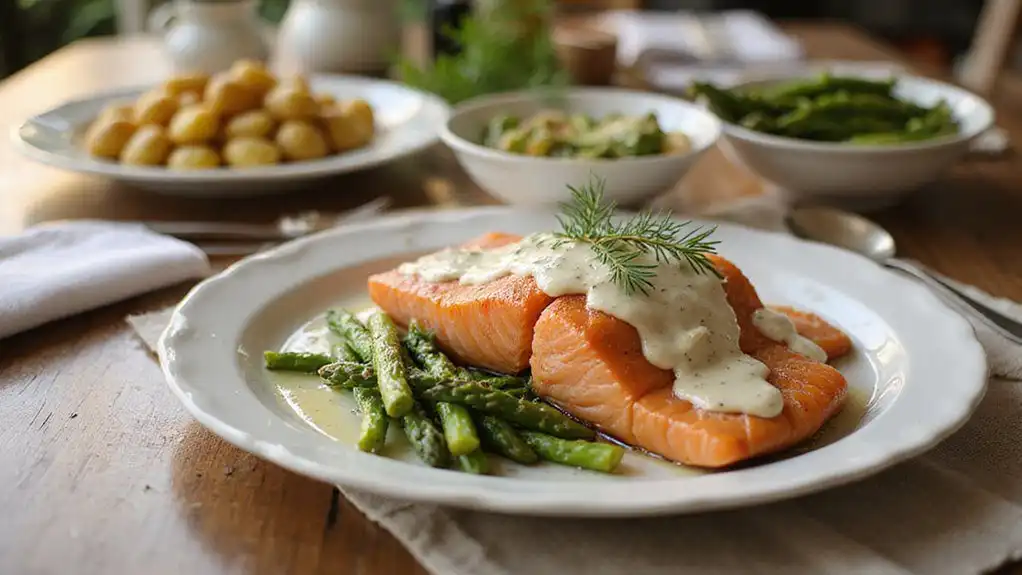 salmon enhanced with dill salmon enhanced with dill