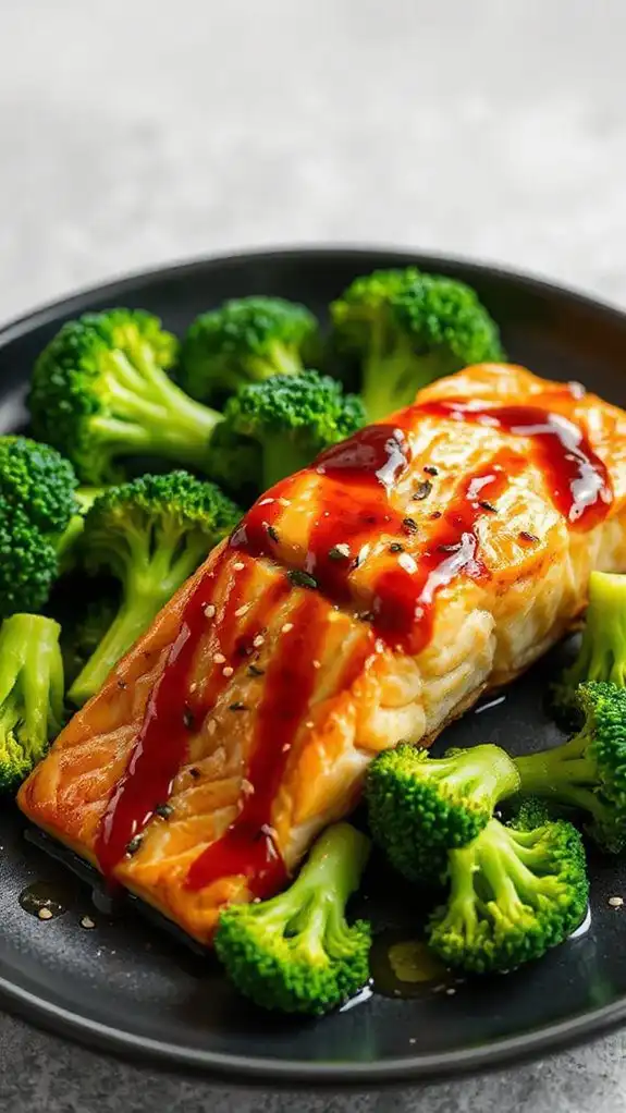 salmon glazed with teriyaki