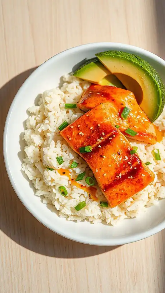 salmon rice recipe trend