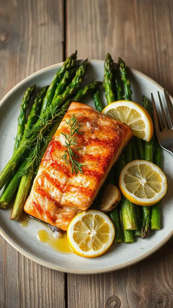 salmon seasoned with dill