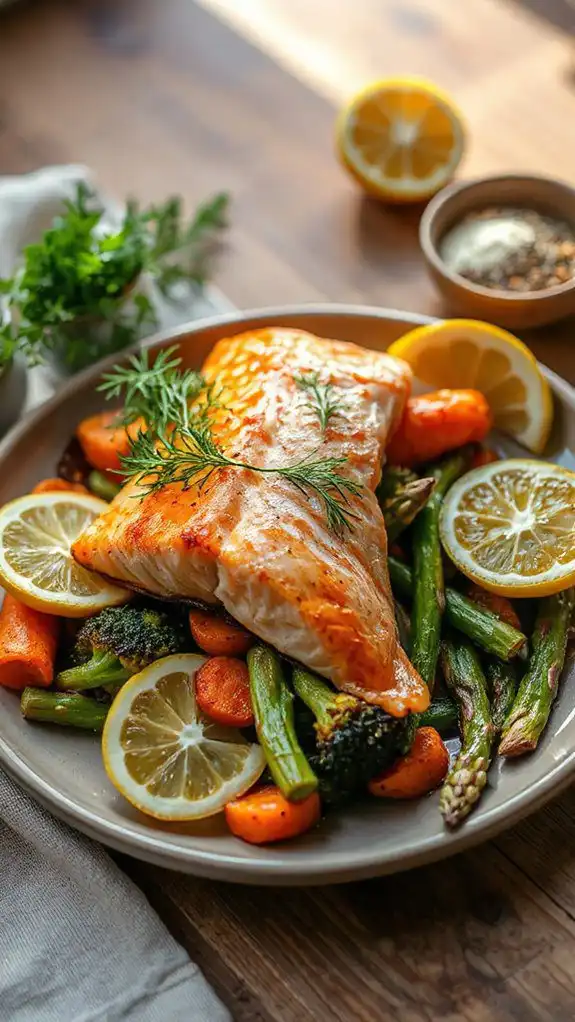 salmon seasoned with dill salmon seasoned with dill