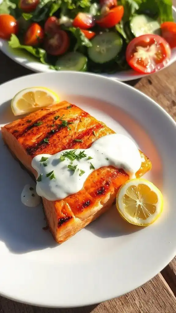 salmon with dill sauce