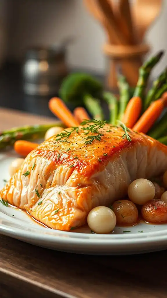 salmon with dill seasoning