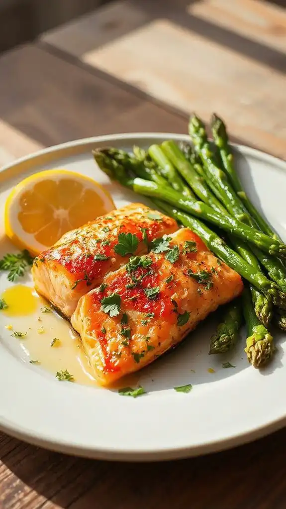 salmon with herb crust