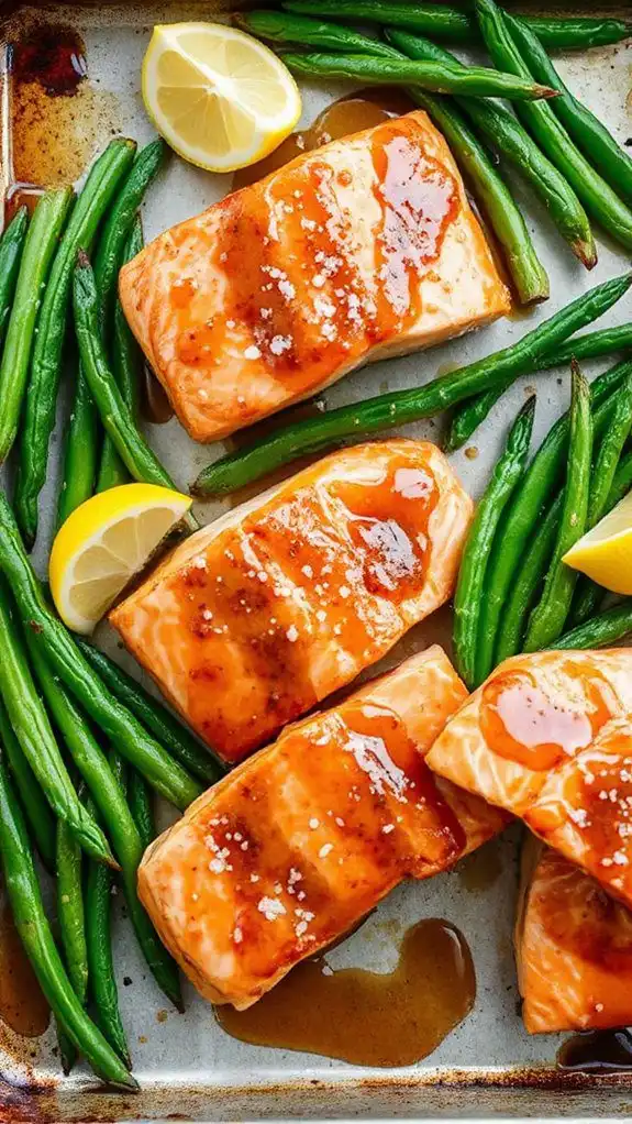 salmon with maple mustard glaze