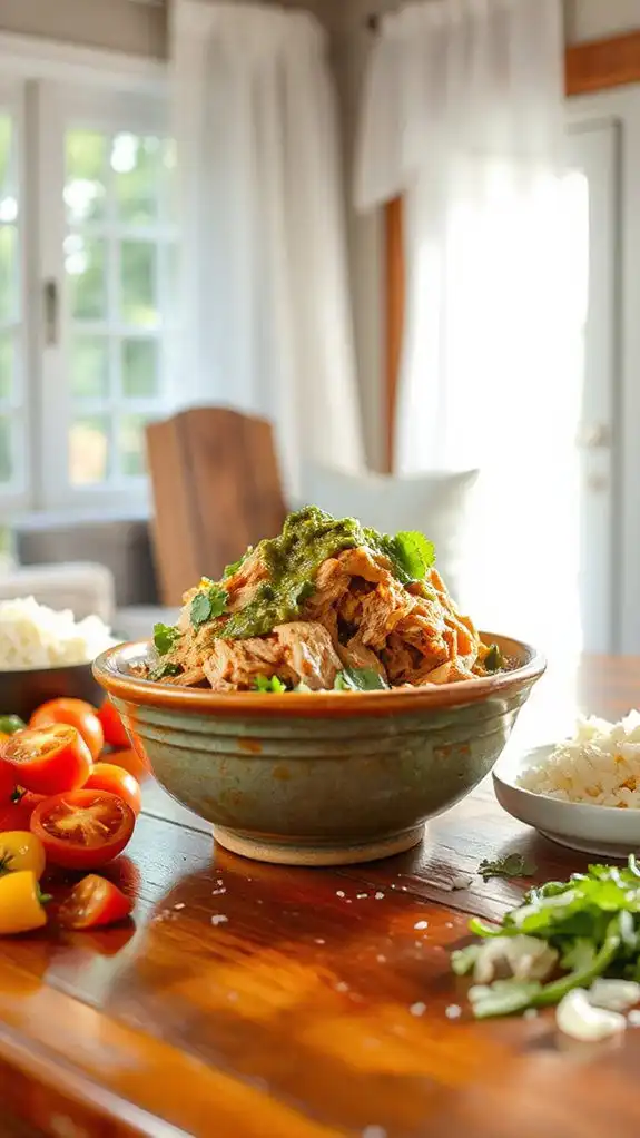 salsa verde chicken dish
