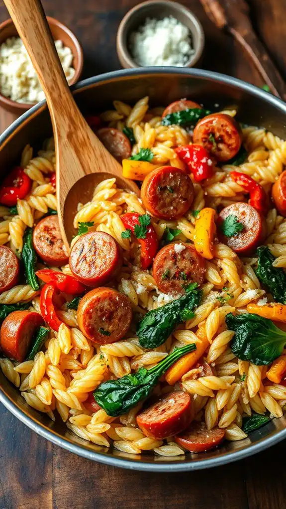 sausage and orzo dinner sausage and orzo dinner