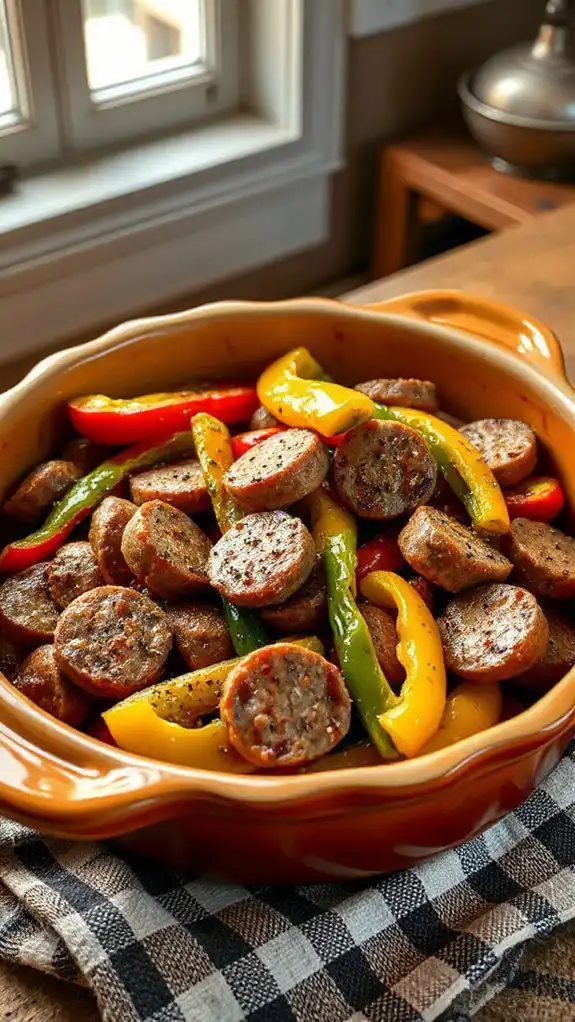 sausage and pepper casserole