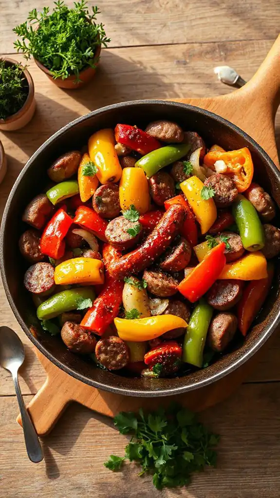 sausage and pepper dish