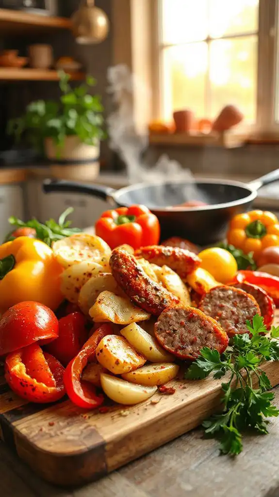 sausage and pepper dish