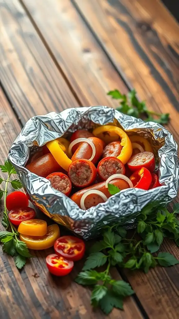 sausage and pepper wrap
