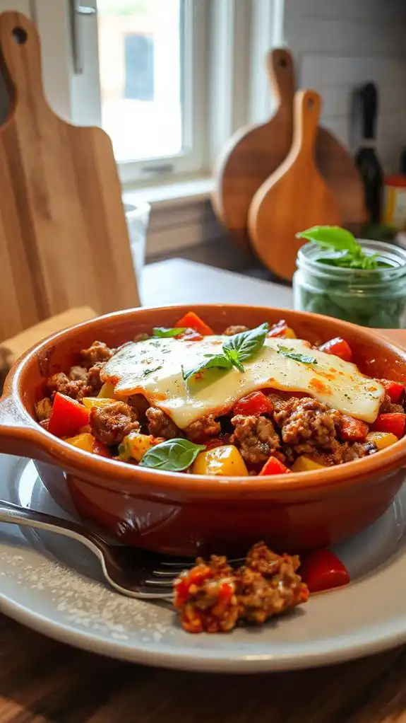 sausage and peppers dish