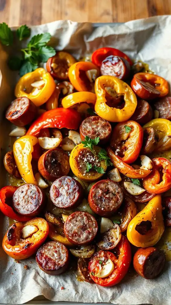 sausage and peppers dish