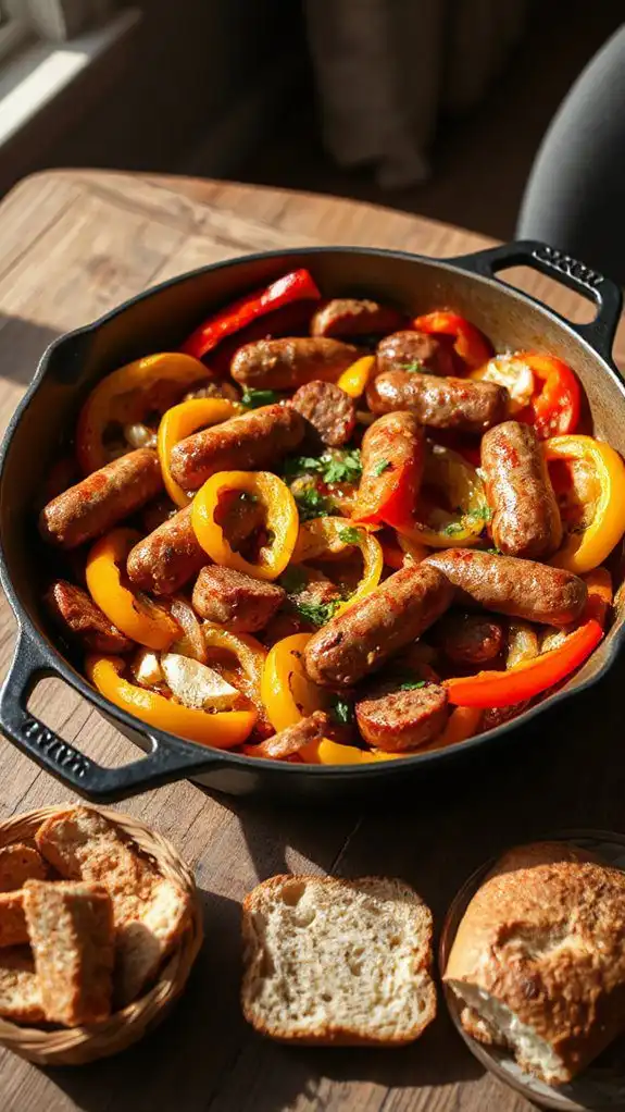 sausage and peppers dish